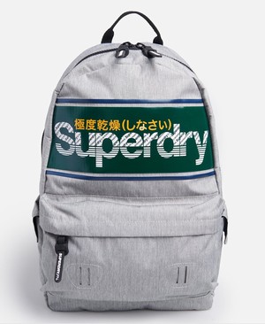 Superdry Stripe Logo Montana Férfi Hátizsák Szürke | CQGNT6954